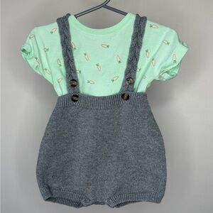 Cat & Jack Easter Bunny Jumper Baby Set size 6-9 months